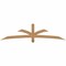 Ekena Millwork Davenport Timber Gable Bracket, Western Red Cedar, 84"W x 21"H x 3 1/2"D x 3 1/2"F, 6/12 Pitch GBW084X21X0404DAV00SWR - alternate 1